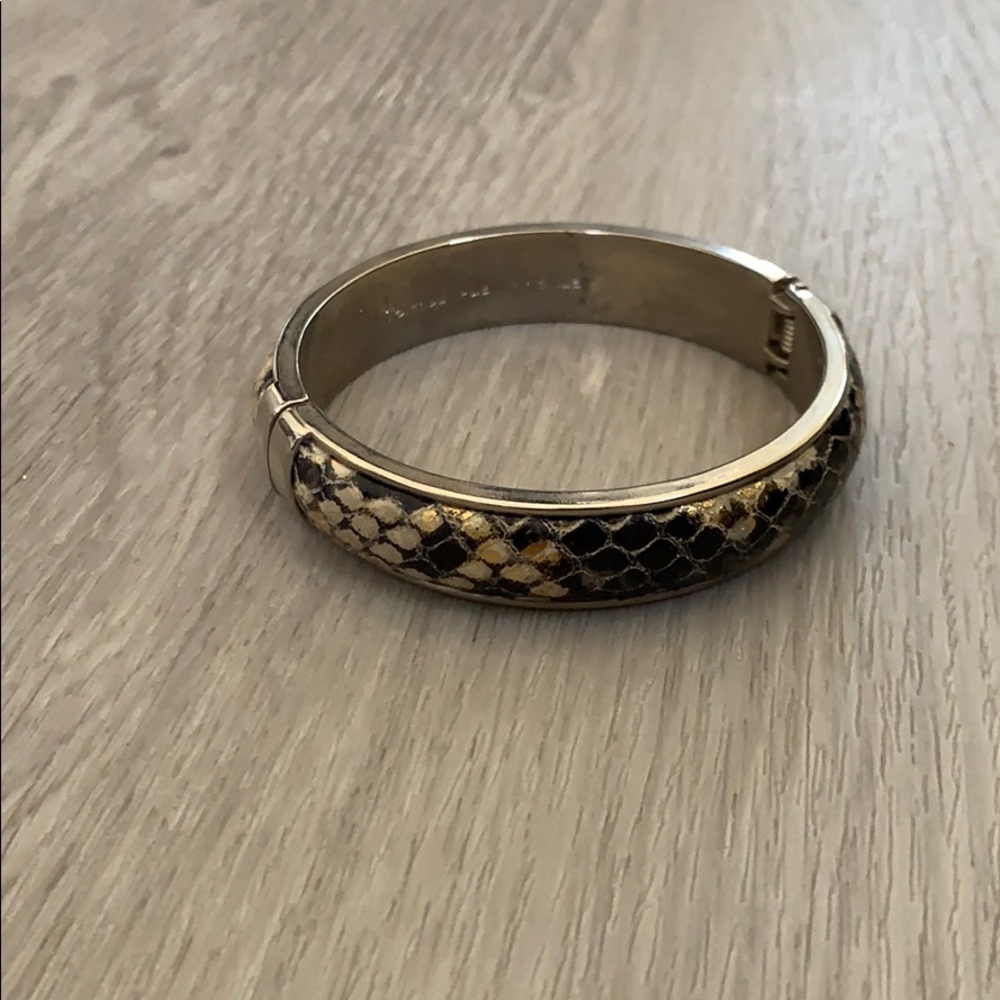 Vita Fede Snakeskin Cuff Bangle Bracelet (silver)